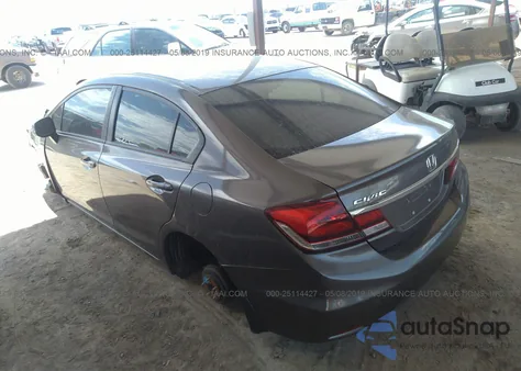 2013 Honda Civic Sdn Lx из США, поврежденный, VIN AZ378078